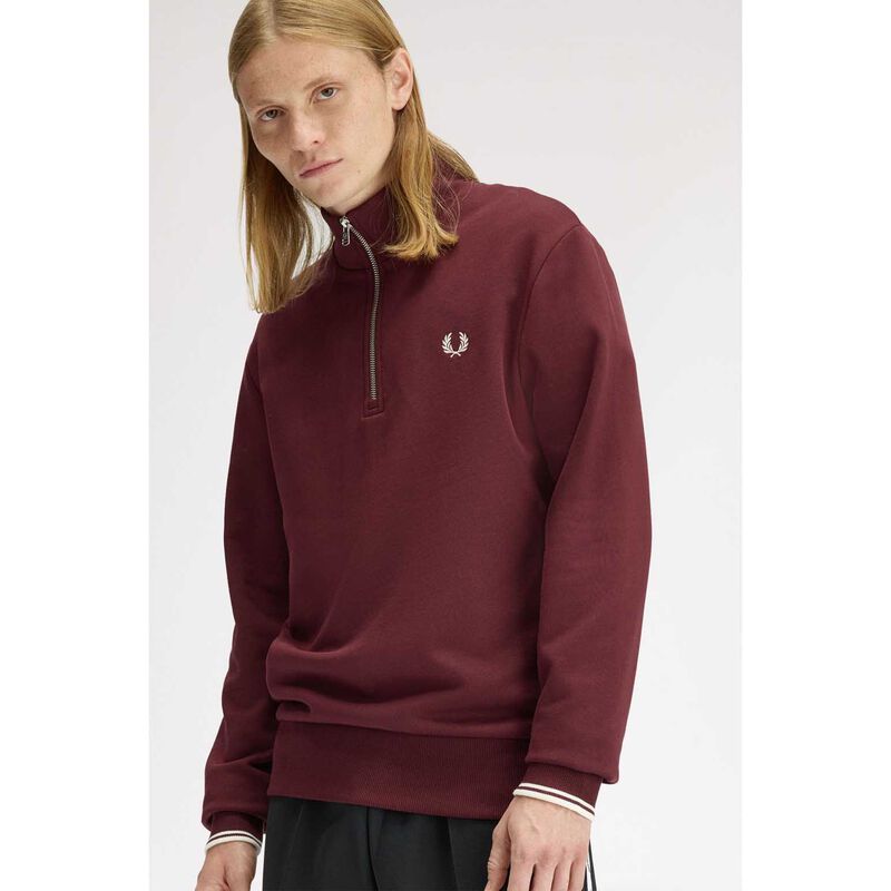 Fred Perry Half Zip Sweatshirt image number 1
